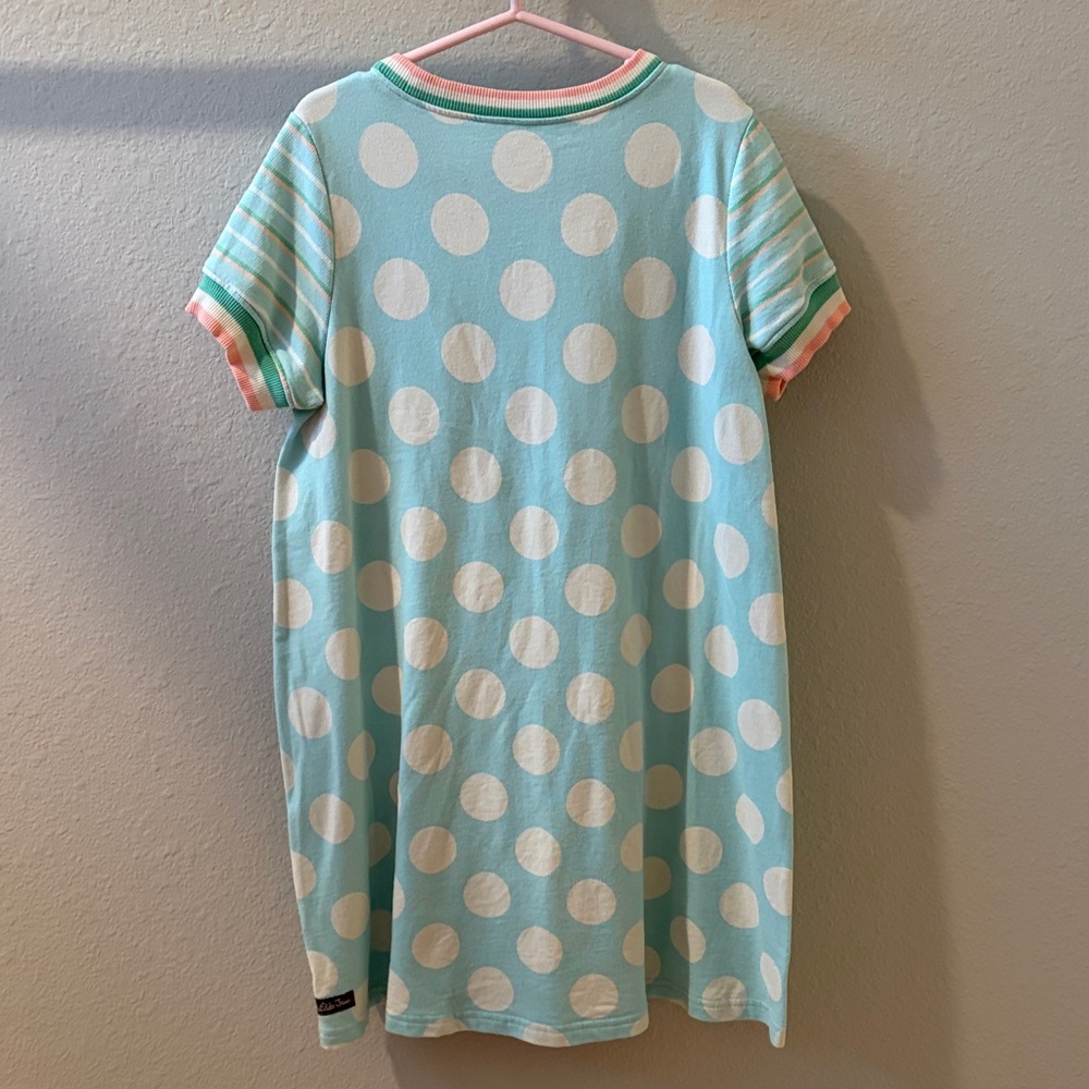 Matilda Jane Aqua Striped and Polka Dot Dress - Picture 3 of 5